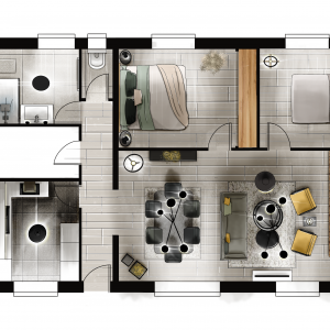 Plan aménagé 2D