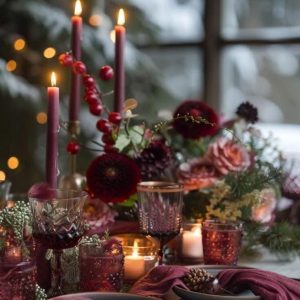 table noël bordeaux